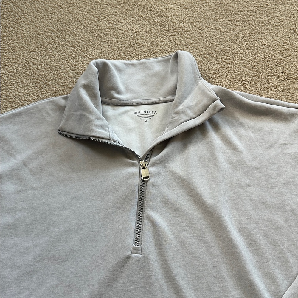 Athleta 1/4 Zip Pullover Lightweight Sweatshirt - image 2
